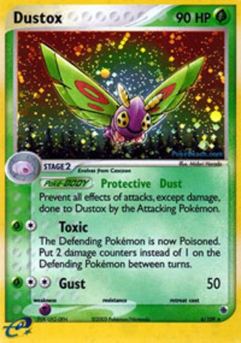 1x Dustox - 6/109 - Holo Rare NM-Mint Pokemon EX - Ruby & Sapphire
