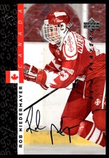 1995-96 Be a Player Autographs World Class Rob Niedermayer Auto Canada #S184