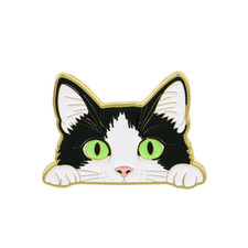 Black Cat Enamel Pin Cute Animal Brooch Lapel Pins Badge Accessories