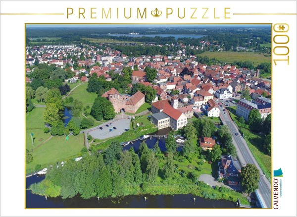 Calvendo Puzzle Old Town Panorama - Neustadt-Glewe | 1000 Pieces, Finished Size-image