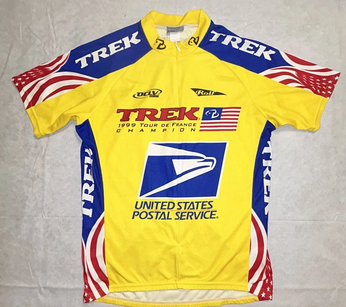 Maillot De Cyclisme Vintage Tour De France - La Randonnée Du Centenaire - Taille L - Jaune