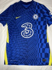 Nike Chelsea Player Version Soccer Jersey Blue Medium Hyundai Sponsor