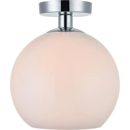 Living District LD2211C Baxter 1 Light 10 inch Chrome Flush Mount Ceiling Light - Picture 1 of 5