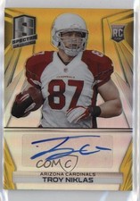2014 Panini Spectra Rookie Auto Gold Prizm 8/25 Troy Niklas #313 Auto 0q21