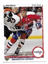 JOHN DRUCE 1990-91 UPPER DECK ROOKIE CARD NEAR MINT CONDITION