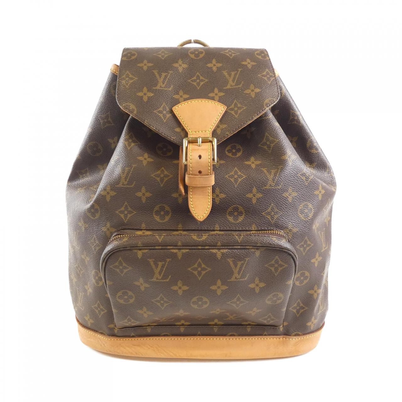 Authentic Louis Vuitton Monogram Montsouris GM Backpack M51135 Rucksack