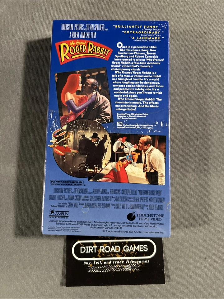 Who Framed Roger Rabbit (VHS 1997 Release) NEW FACTORY SEALED! K-Mart - Image 3 of 4