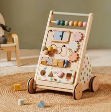 Tiny Land Wooden Baby Walker Baby Push Walker Montessori Walker Toy Adjustable