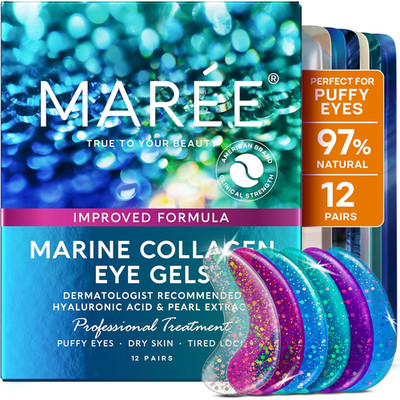 Eye Gels - Cooling Pads Under Eye Patches for Puffy Eyes and Dark Circles with C