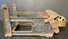 Antique 1918 Texas Star No 5 Cast Iron Tape Dispenser Cutter 3 Roller Water Well