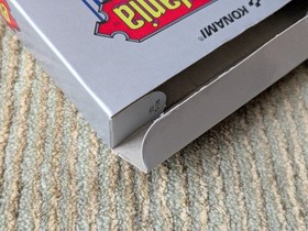 Castlevania 1st First Print Hangtab Circle SOQ NES Nintendo Complete CIB Overlap