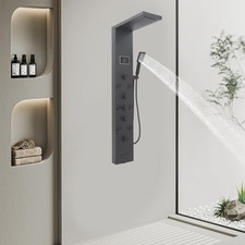 6-in-1 LED Shower Panel Smart Shower Panel Me...