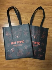 New! 2x Hot Topic 2025 Holiday Edition Reusable Tote