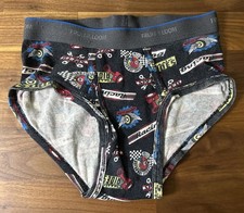 Vintage Boys FOTL Fruit Of The Loom Briefs Size Med Youth Racing Racecar HTF