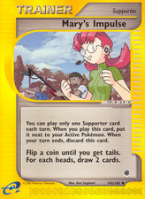 Mary's Impulse (142/165) Expedition: Base Set​ - Near Mint Pokemon TCG on eBay
