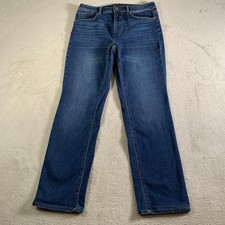 J Jill Jeans Womens 6R Blue Medium Wash High Rise Straight Stretch Denim 30x28