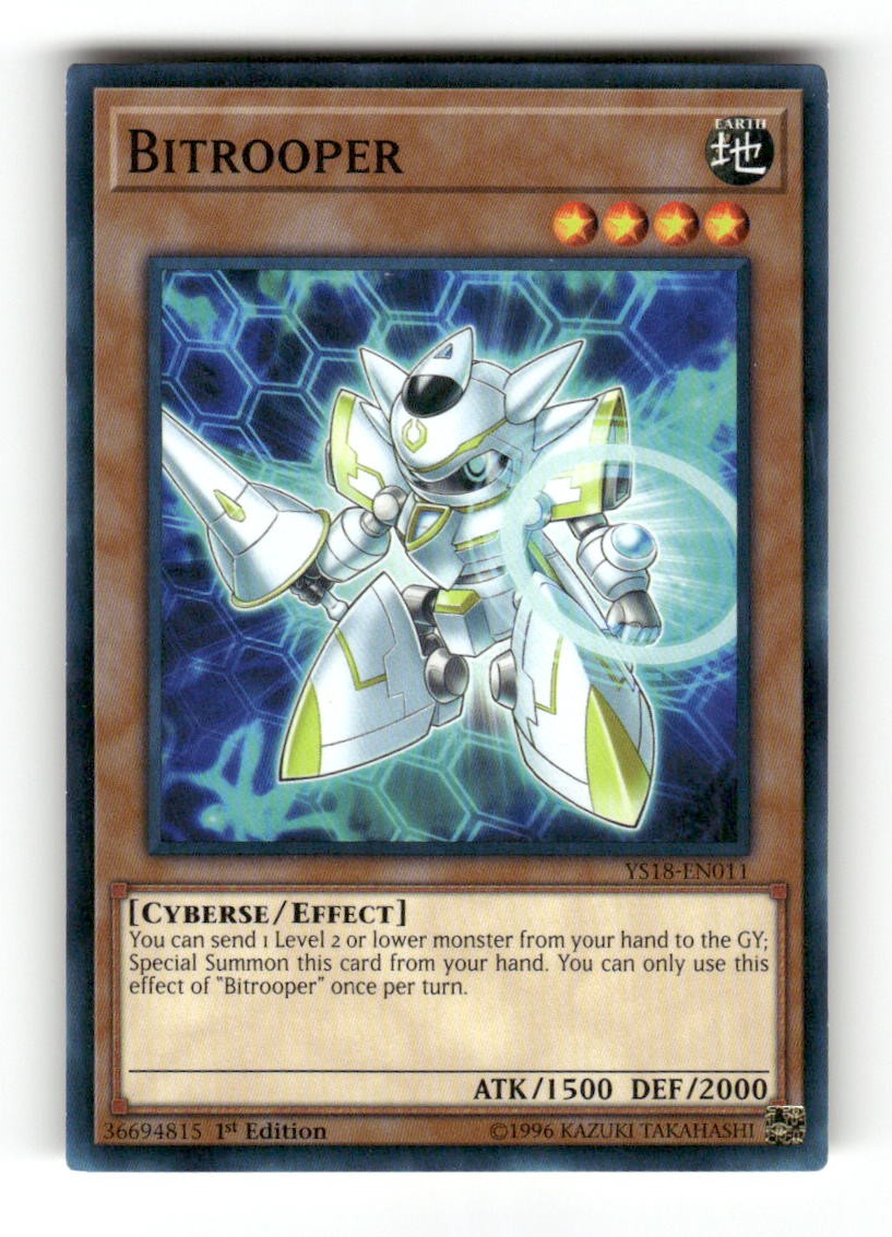 Bitrooper YS18-EN011 Common Starter Deck: Codebreaker Yu-Gi-Oh 1st Edition NM