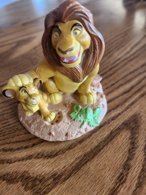 Disney The Lion King Mufasa & Simba Figurine Statue, Under 3 in