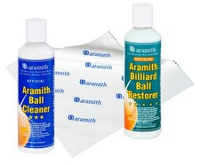 Aramith Bundle of 3 Items Billiard Ball Cleaner, Billiard Ball Restorer 8.4 f...