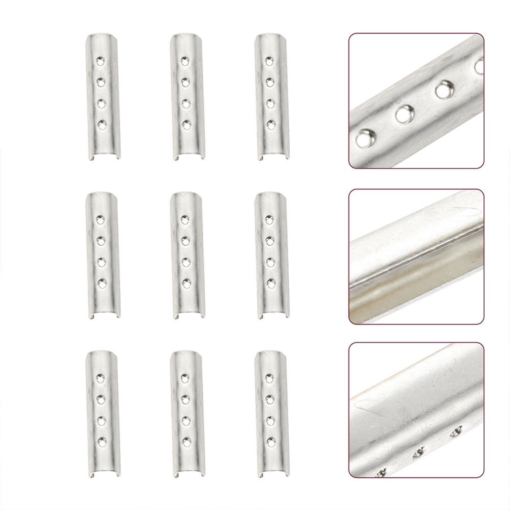 APL 120 Pezzi Fibbia in Corda Metallo Punte per Lacci per Scarpe Estremità di Ricambio Laccio per Scarpe