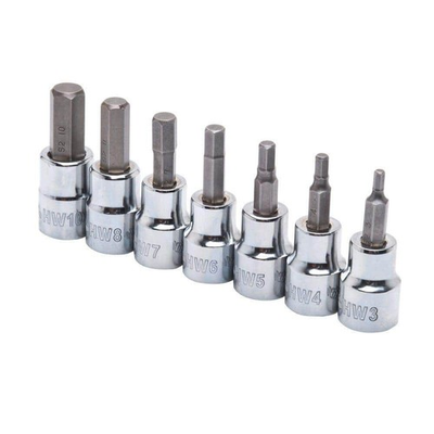 #ad Husky 3 8 in. Drive Metric Hex Bit Socket Set 7 Piece $17.95