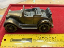 Merchants Bank replica 1929 Ford brass coin bank- 1974 Banthrico- Chicago