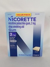 Nicorette Original Uncoated Gum 170 Pieces 2mg Exp 2028