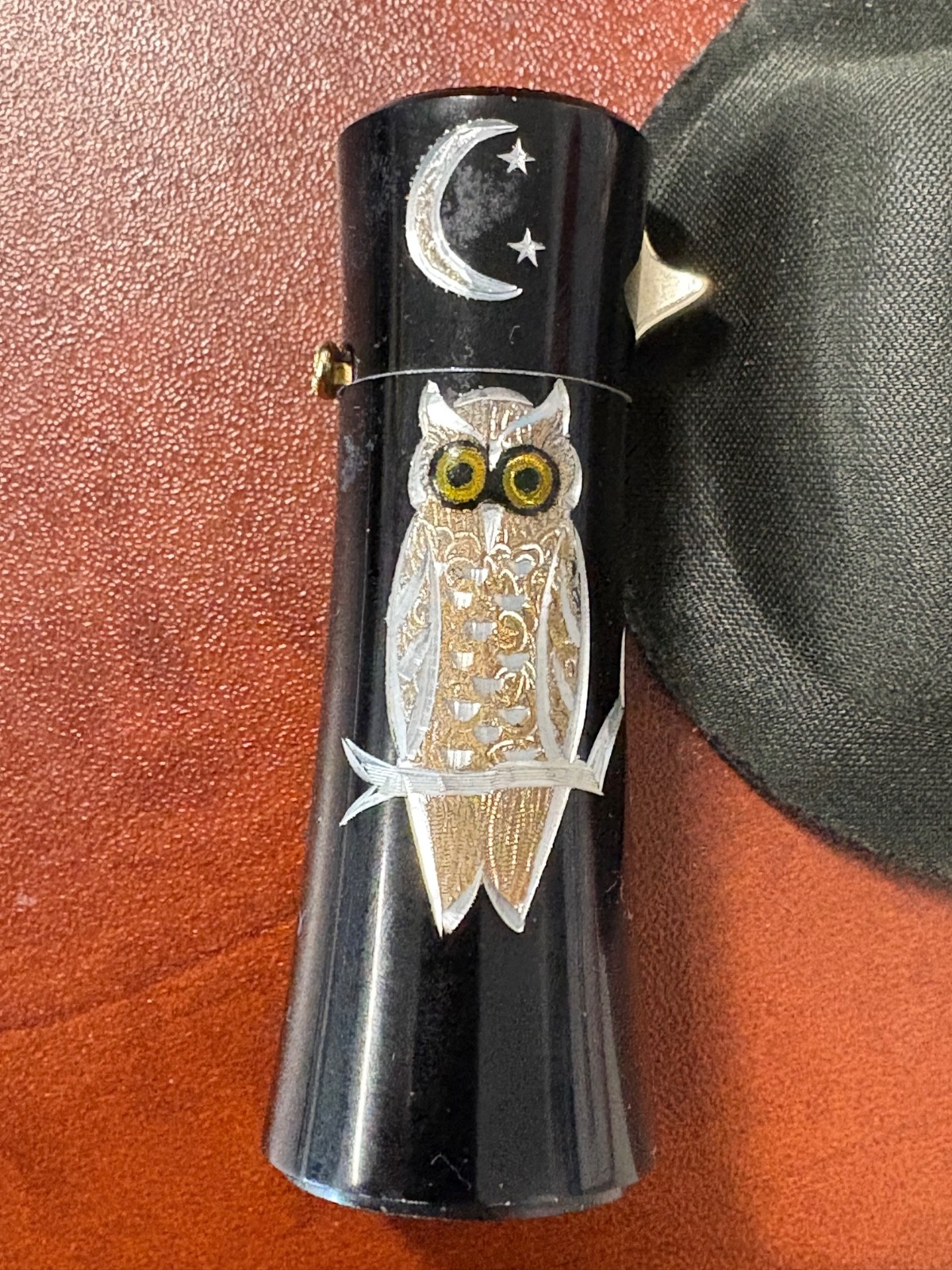 Ronson Used Varaflame MK 2 Hand Engraved Owl Lighter