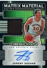 2024-25 Panini Obsidian Jeremy Sochan #MM-JSS Matrix Material Patch Auto 81/99