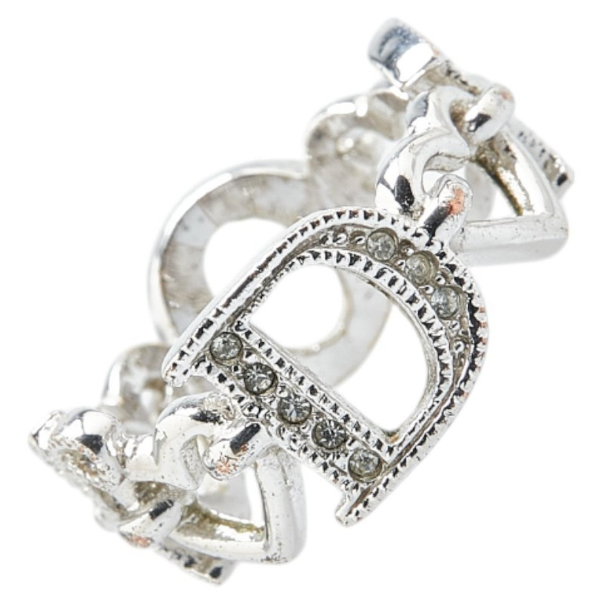 クリスチャンディオール/Christian Diorハートリング Christian Dior Dior Heart Ring, Metal, Rhinestone, Women's