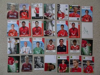 26xAutogrammkarten 2x KK Hannover 96 original signiert
