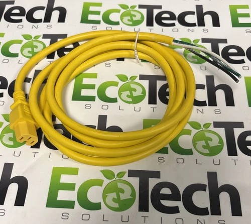 Power Cord C15 F Heavy-Duty, 9.5ft, Yellow