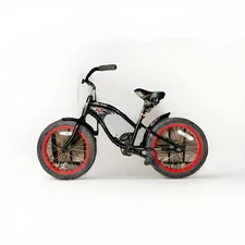 ELECTRA MINI ROD BIKE RAT PIT FLAT BLACK RED CRUISER KIDS 16"