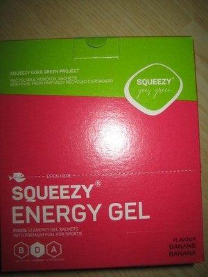 Squeezy - ENERGY Gels Banane 12x33g!NEU in OVP!