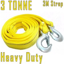 3 Tonne Tow Towing Pull Rope 3m Strap Heavy Duty Road Recovery Car Van 4x4