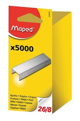 Maped Heftklammern 26/8 verzinkt 5.000 Stück