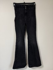 We The Free Jayde Flare Jeans In Onyx Size 28 FLAW READ DESCRIPTION