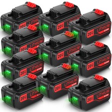 1 10Pcs 20V Max 8.0Ah Lithium Ion Battery Pack FOR BLACK and DECKER LBXR20 LBX20