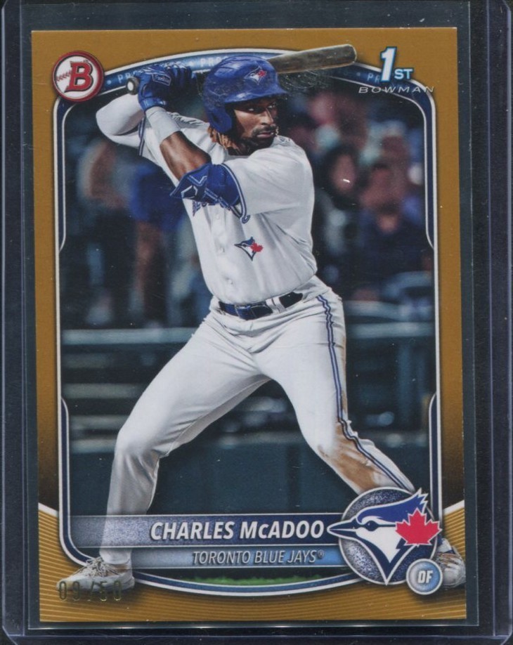 Charles McAdoo 1st Bowman /50 Gold Refractor Bowman Chrome 2025