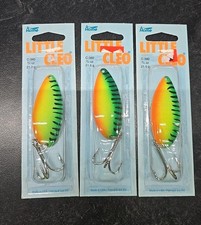 3X ACME Little Cleo C-340/FT 3/4oz FIRE TIGER BASS TROUT WALLEYE