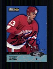 Vyacheslav Kozlov NHL USA Upper Deck Traiding Card Original Sign. + A 250090