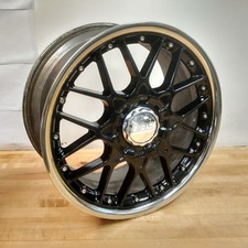Bbs Rs 717 Wheel 18 X 8.5 With Chrome Center Cap Black 5x114.3 - Used