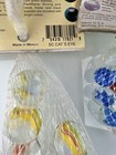 Mega Marbles SC Cat's Eye Lot 42 Glass Marbles 7 Shooters Vintage Net Bag Vacor — photo 6