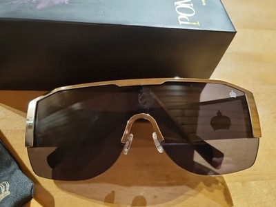 NEUE POMPÖÖS Sonnenbrille New York Rockstar Baby,grau/silber,NP 203,99  