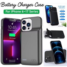 Battery Charger Case Power Bank Charging Cover For iPhone Air 17 16 15 14 13 12