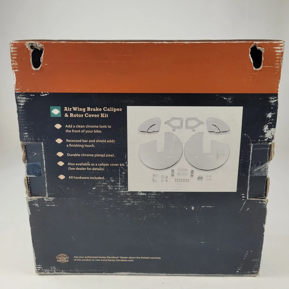 Kit de cubierta de rotor de pinza de freno cromada Electra Glide OEM 09 arriba Foto 2 de 4
