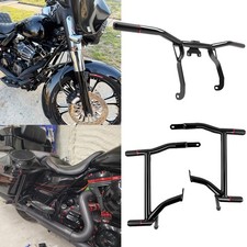 Rear Front Engine Guard Crash Bar for Harley Street Glide Road Glide 2014-2023