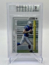2012 Score #304A ANDREW LUCK RC BGS 9 MINT (scrambling pose)