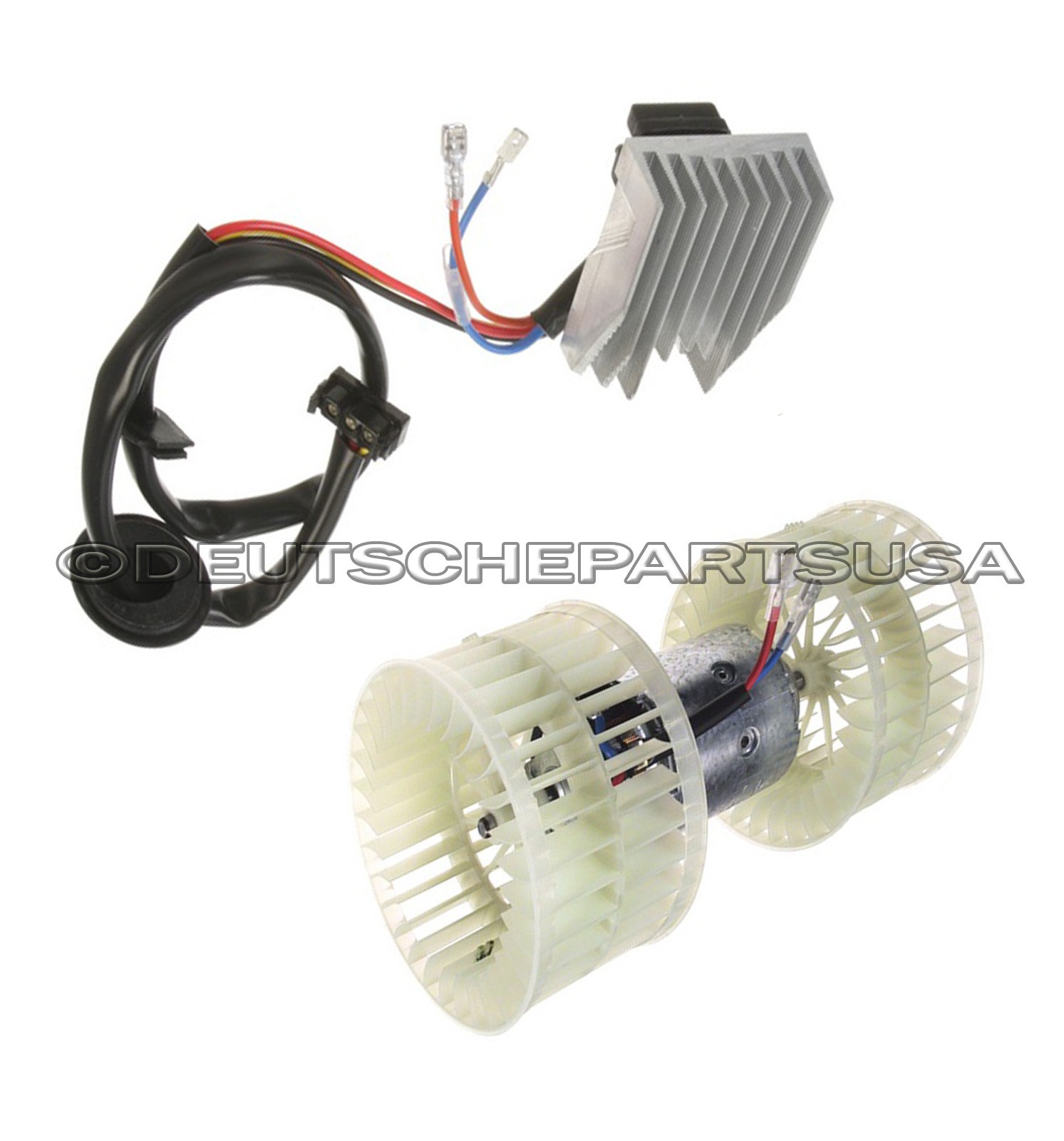 MERCEDES W124 HEATER A/C FAN BLOWER MOTOR & BLOWER REGULATOR RESISTOR