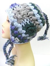 T347 New Gorgeous Colorful Woolen Hat/Cap Hand Knitted in Nepal